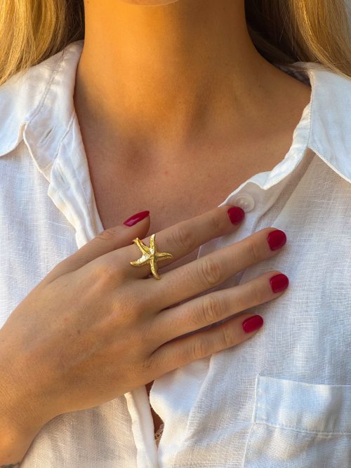 Anillo estrella gold