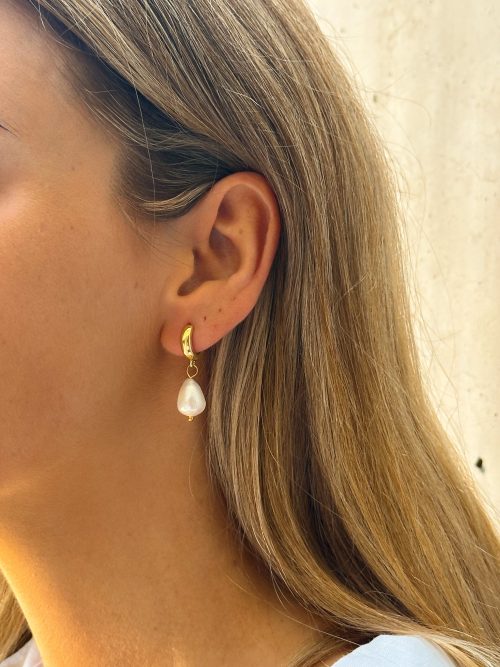 Argollas perla rio gold