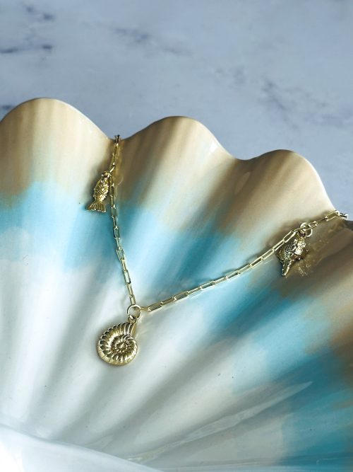 Collar caracol Mar gold