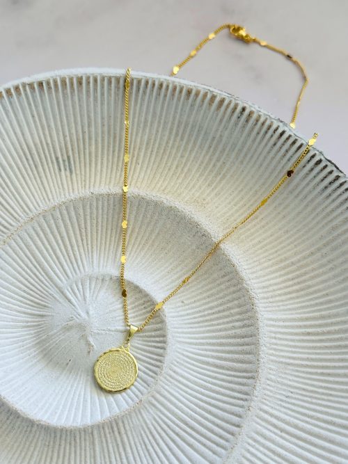 Collar padre nuestro 15 mm corazones cad