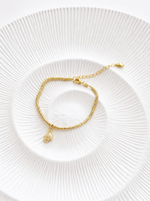 Pulsera shell gold most