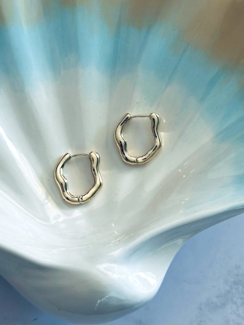 Argollas relieve gold