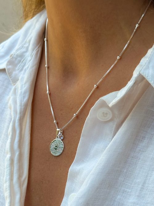 Collar padre nuestro circón pl