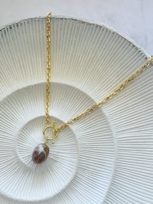 Collar eslabones timón coffee