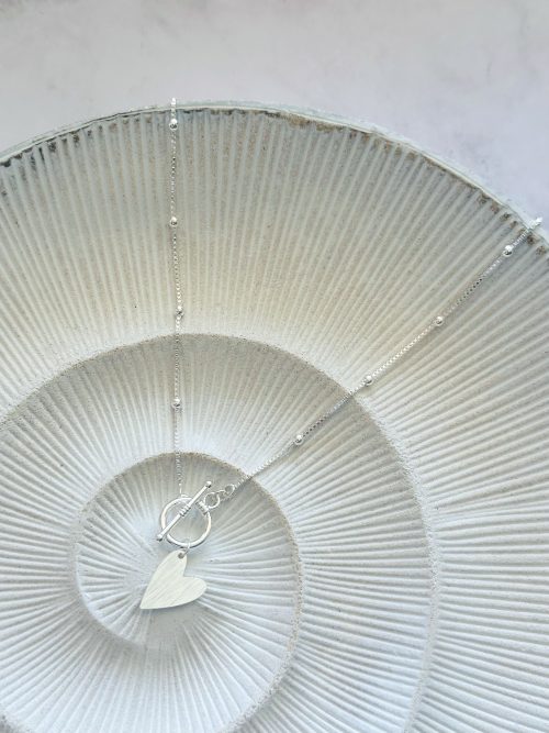 Collar corazón timón pl