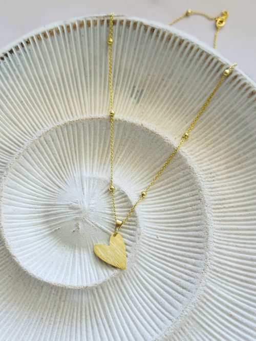 Collar corazón gold
