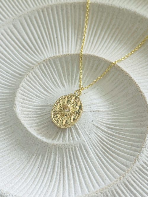 Collar sol circón gold