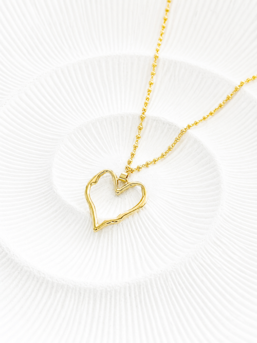 Collar corazón gold