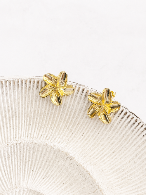 Aros flor gold